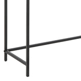 Metal Console Table With Wooden Top - Seaford