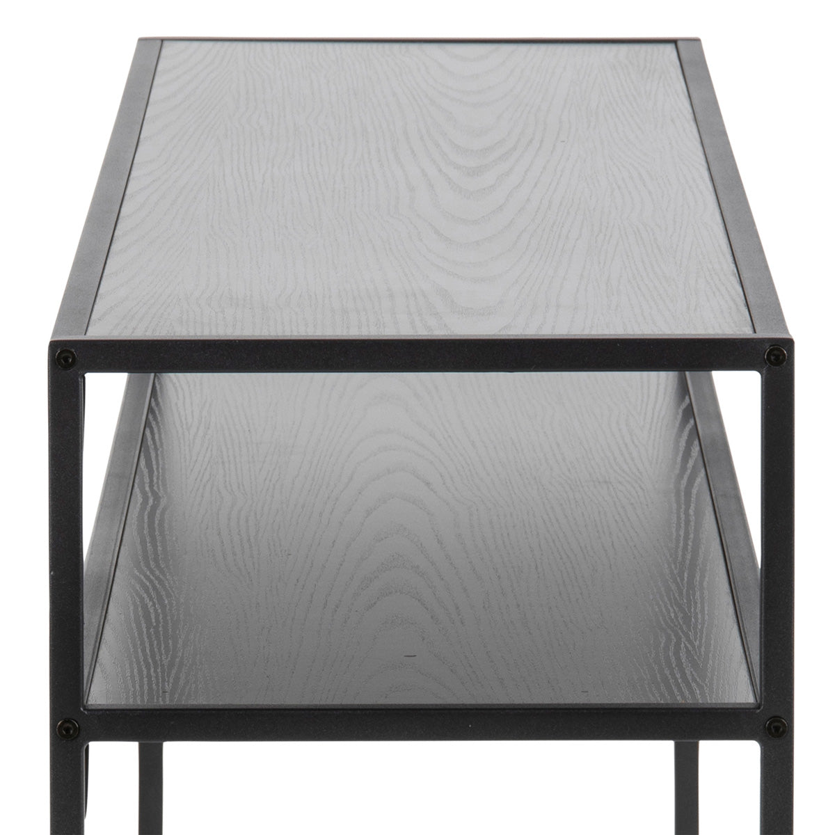 Metal Console Table With Wooden Top - Seaford