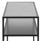 Metal Console Table With Wooden Top - Seaford