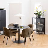 Metal Display Cabinet Low With 2 Glass Doors - Newcastle