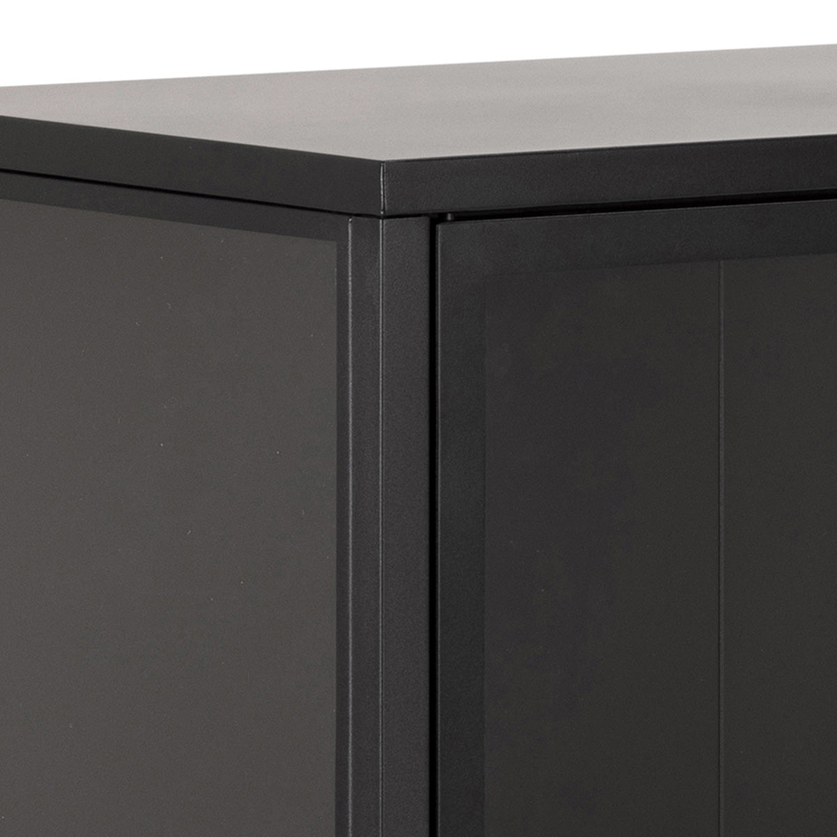 Metal Display Cabinet Low With 2 Glass Doors - Newcastle