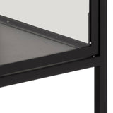 Metal Display Cabinet Low With 2 Glass Doors - Newcastle