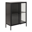 Metal Display Cabinet Low With 2 Glass Doors - Newcastle