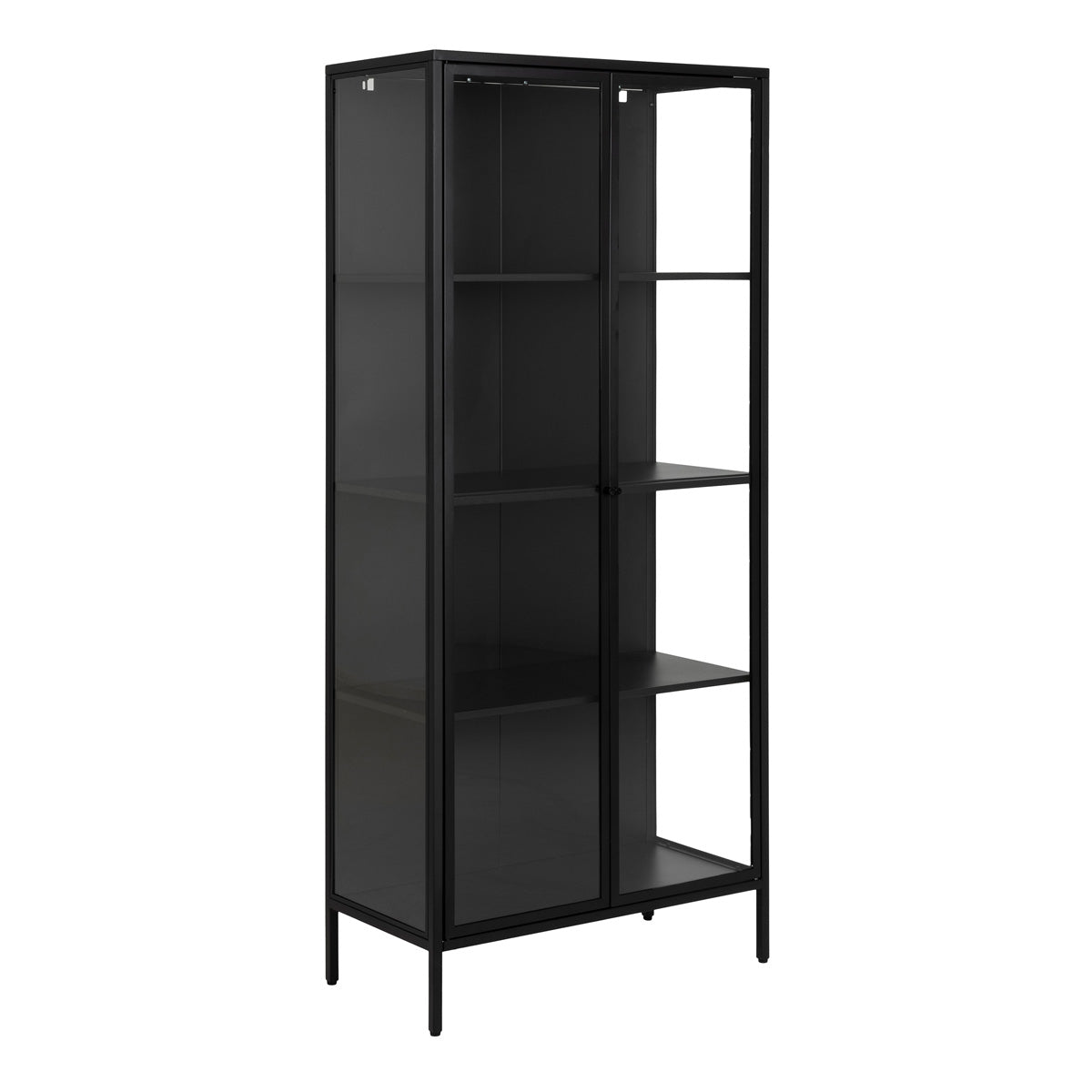 Metal Display Cabinet Tall With 2 Glass Doors - Newcastle