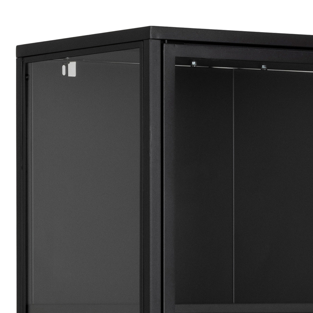 Metal Display Cabinet Tall With 2 Glass Doors - Newcastle