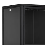 Metal Display Cabinet Tall With 2 Glass Doors - Newcastle