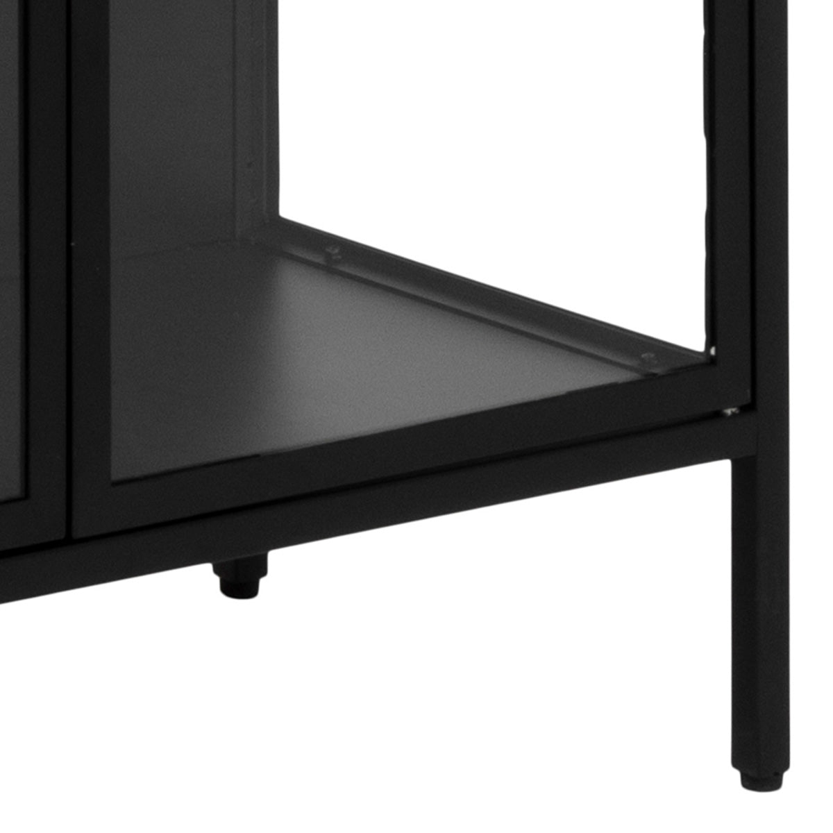 Metal Display Cabinet Tall With 2 Glass Doors - Newcastle
