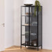 Metal Display Cabinet Tall With 2 Glass Doors - Newcastle