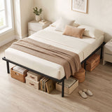 Metal Double Bed 136cm Wide - Velmora