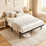 Metal Double Bed 136cm Wide - Velmora