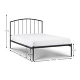 Metal Double Bed - Onyx