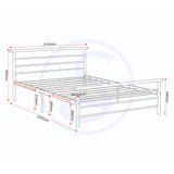 Metal Double Bed - Orion