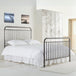 Metal Double Bed With Sprung Slatted Base - Rose