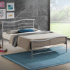 Metal Double Bed With Sprung Slatted Base - Waverley