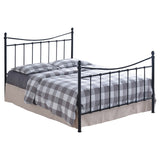 Metal Double Bed Victorian Style With Sprung Slatted Base - Alderley