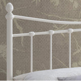 Metal Double Bed Victorian Style With Sprung Slatted Base - Alderley
