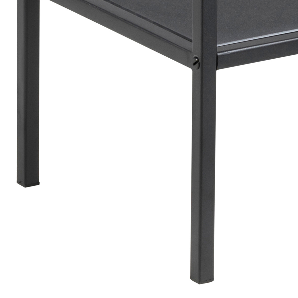 Metal Drinks Serving Trolley With Glass Top - Seaford