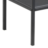 Metal Drinks Serving Trolley With Glass Top - Seaford