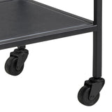 Metal Drinks Serving Trolley With Glass Top - Seaford