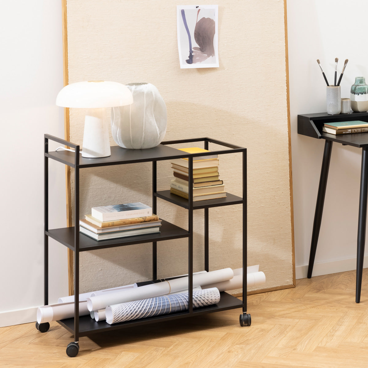 Metal Drinks Serving Trolley - Newcastle