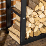 Metal Firewood Log Holder Tall 100cm High - Velmora