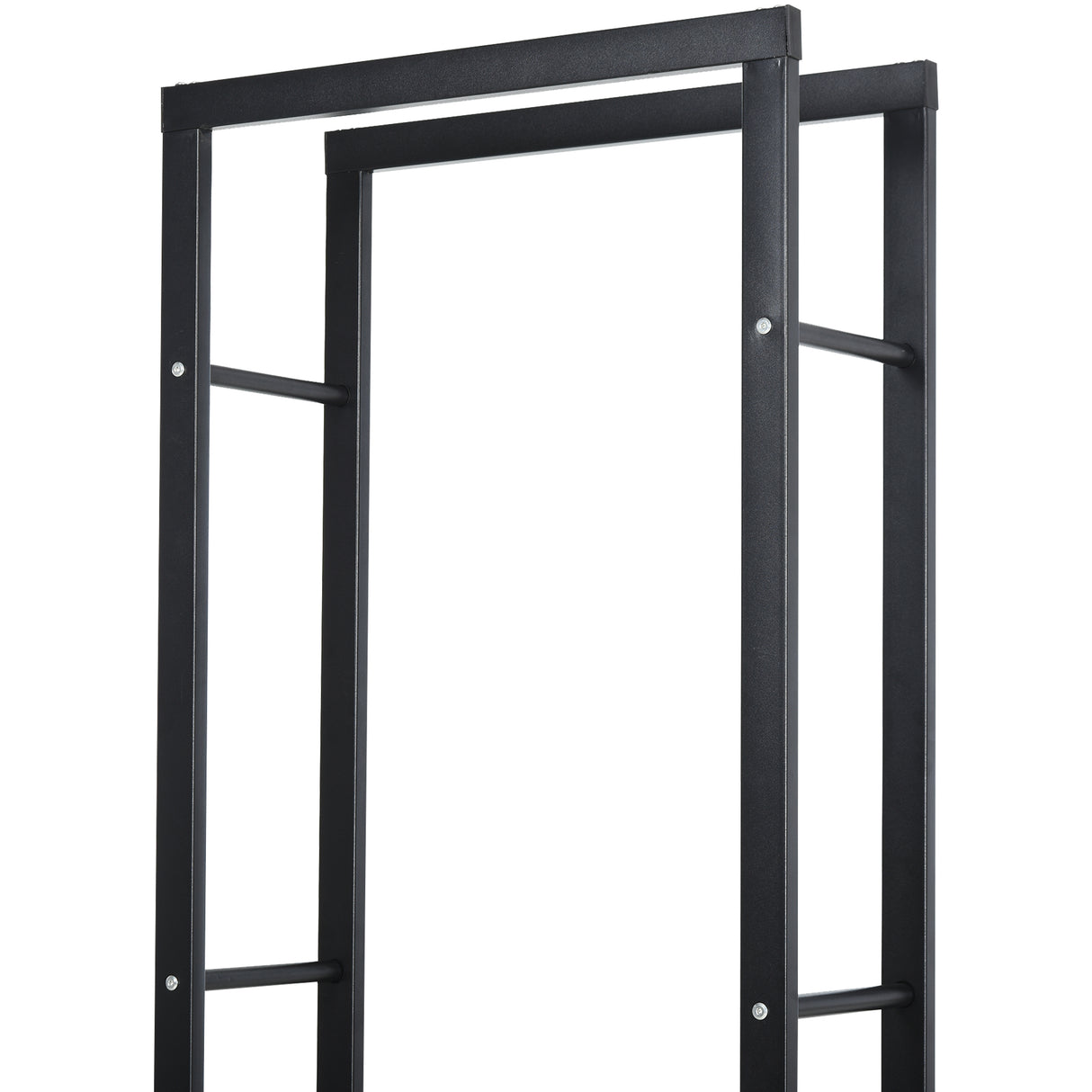 Metal Firewood Log Holder Tall 40cm Wide - Velmora