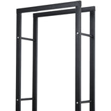 Metal Firewood Log Holder Tall 40cm Wide - Velmora