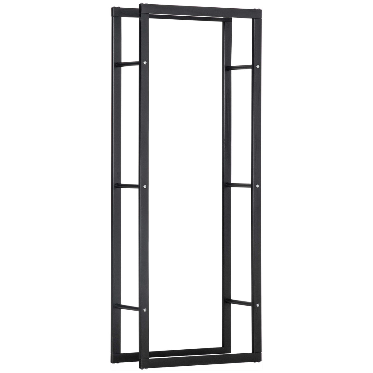 Metal Firewood Log Holder Tall 40cm Wide - Velmora