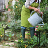 Metal Flower Bed Border Edging Garden Fence Panels 224cm in Set Of 4 - Velmora