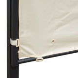 Metal Gazebo Canopy Sunshade With Extended Shelter 298cm Width x 250cm Depth - Velmora