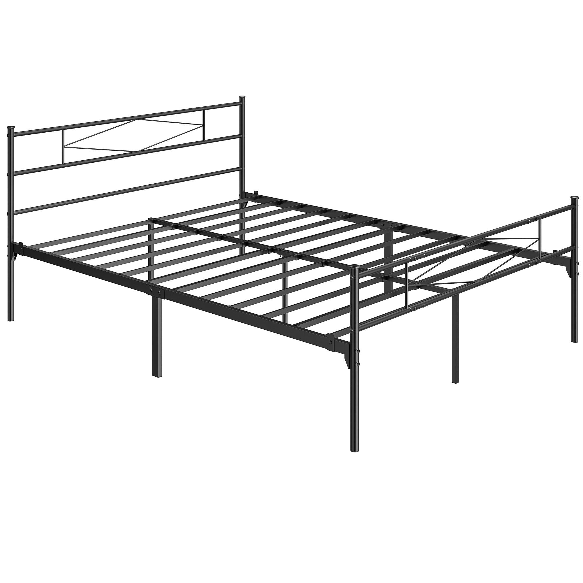 Metal King Size Bed 152.5cm Wide - Velmora
