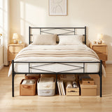 Metal King Size Bed 152.5cm Wide - Velmora