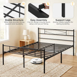 Metal King Size Bed 152.5cm Wide - Velmora