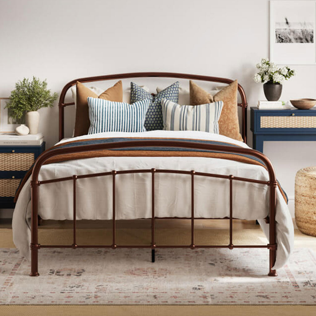 Metal King Size Bed - Halston