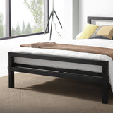 Metal King Size Bed With Sprung Slatted Base - City Block