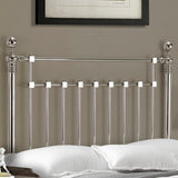 Metal King Size Bed With Sprung Slatted Base - Edward