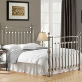 Metal King Size Bed With Sprung Slatted Base - Edward