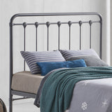 Metal King Size Bed With Sprung Slatted Base - Havana