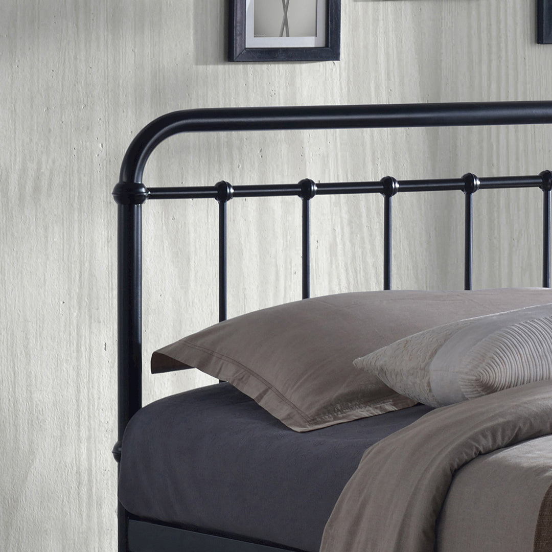 Metal King Size Bed With Sprung Slatted Base - Miami