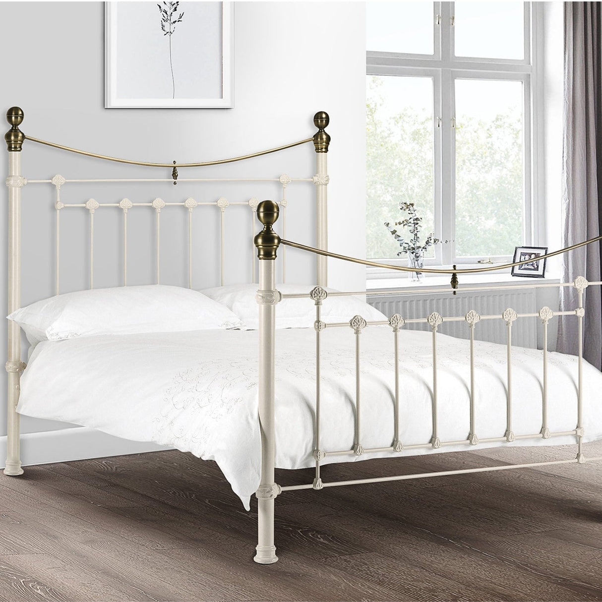 Metal King Size Bed - Victoria