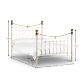 Metal King Size Bed - Victoria