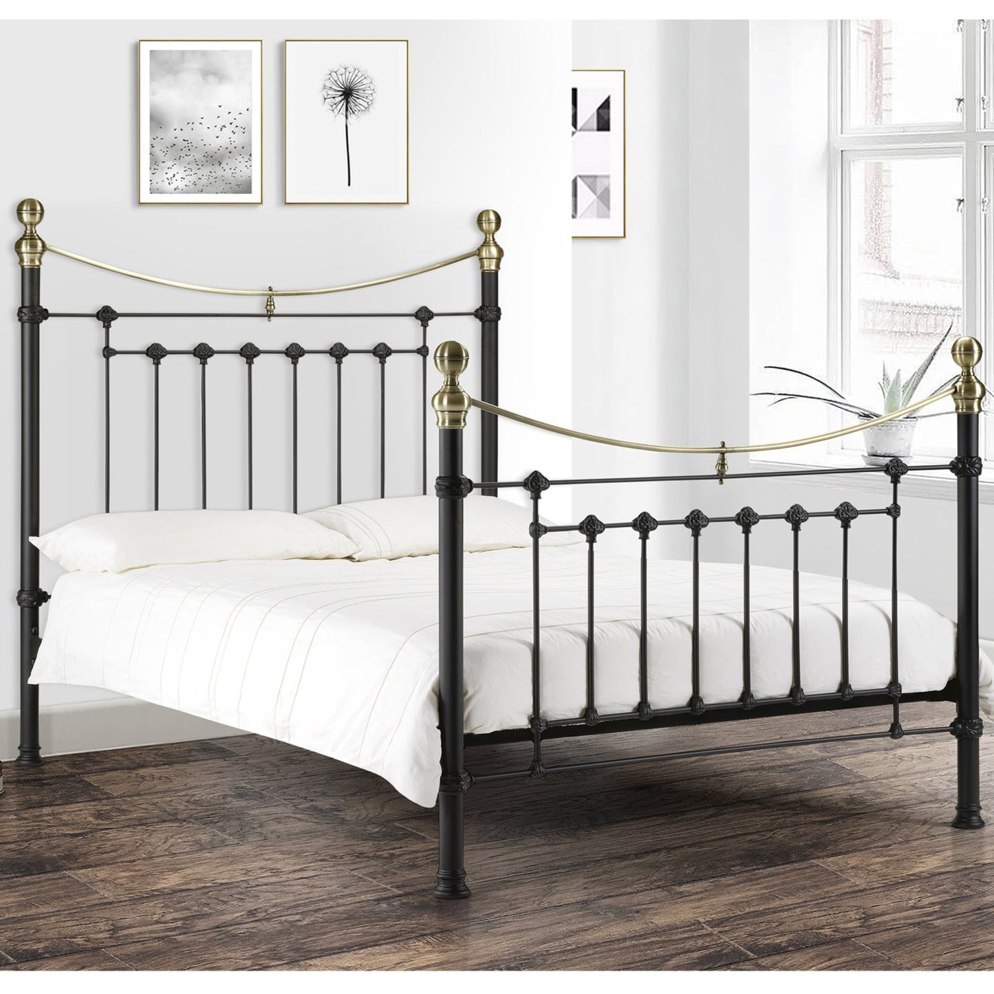 Metal King Size Bed - Victoria