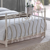 Metal King Size Bed Victorian Style With Sprung Slatted Base - Inova