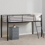Metal Mid Sleeper Bed - Kora