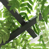 Metal Outdoor Garden Arch Trellis 210cm High - Velmora