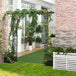 Metal Outdoor Garden Arch Trellis 210cm High - Velmora