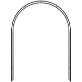 Metal Outdoor Garden Arch Trellis 223cm High - Velmora