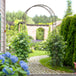 Metal Outdoor Garden Arch Trellis 226cm High - Velmora