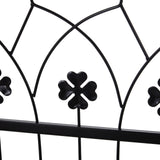 Metal Outdoor Garden Arch Trellis With Gate 212cm High - Velmora