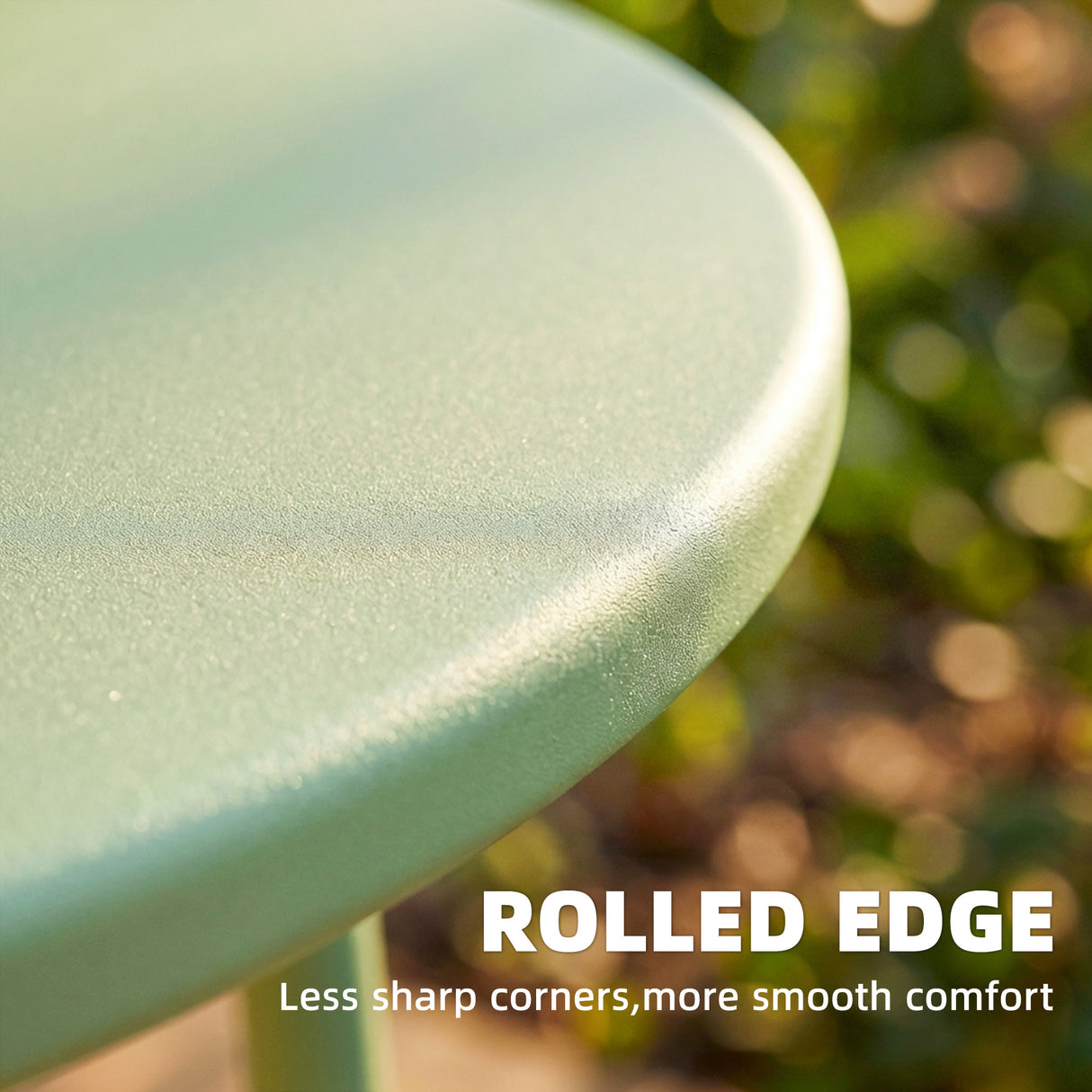 Metal Outdoor Garden Side Table Round - Velmora